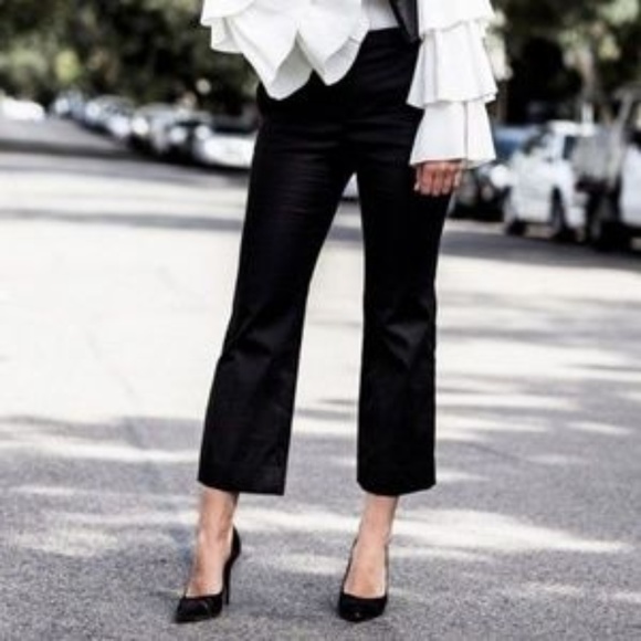 black capri work pants